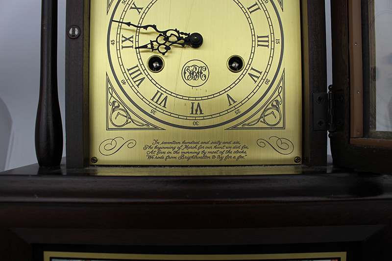 Vintage Hunting Hermle Mantel Clock - Image 5 of 8