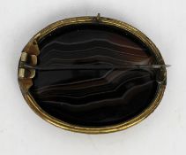 Vintage Agate Brooch