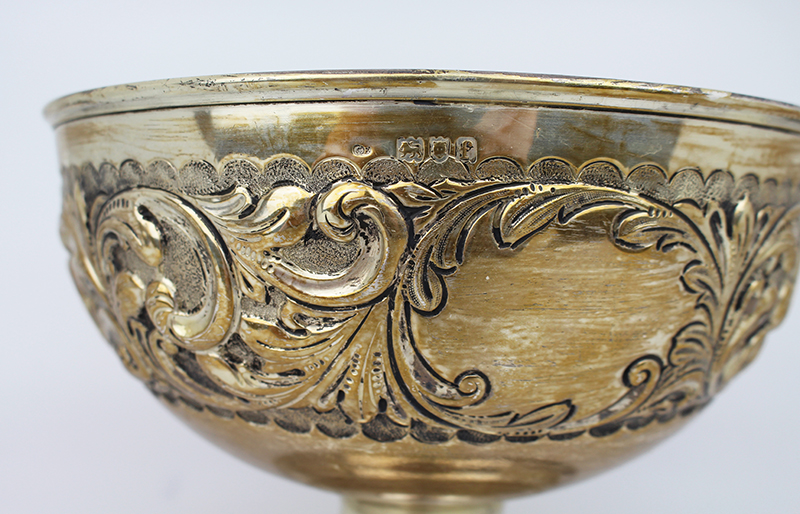 Edwardian Solid Silver Bowl London 1901 - Image 3 of 5