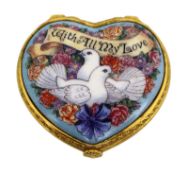 Royal Worcester The Connoisseur Collection With All My Love Trinket Box