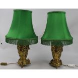 Pair of Antique Ormolu Table Lamps