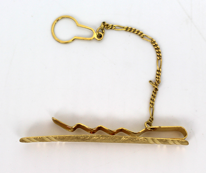 Vintage 18ct Gold Tie Clip - Image 2 of 4