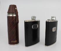 Collection of 3 Hide Spirit Flasks