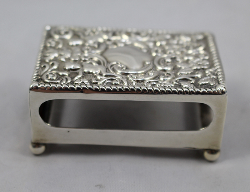 Late Victorian Sterling Silver Matchbox Holder Chester 1900 - Image 4 of 6