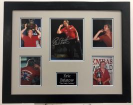 Eric Bristow Framed Original Signature Presentation