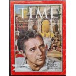 Richard Burton Rare Signed Time Magazine Cover