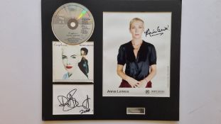 Eurythmics CD Presentation With Annie Lennox & Dave Stewart Signatures