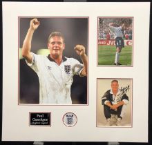 Paul Gascoigne Original Signed Presentation