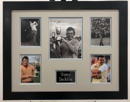 Tony Jacklin Framed Original Signature Presentation.