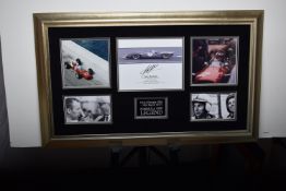 John Surtees Original Signature Presentation.