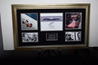 John Surtees Original Signature Presentation.