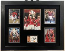 Patrice Evra Framed Original Signature Presentation.