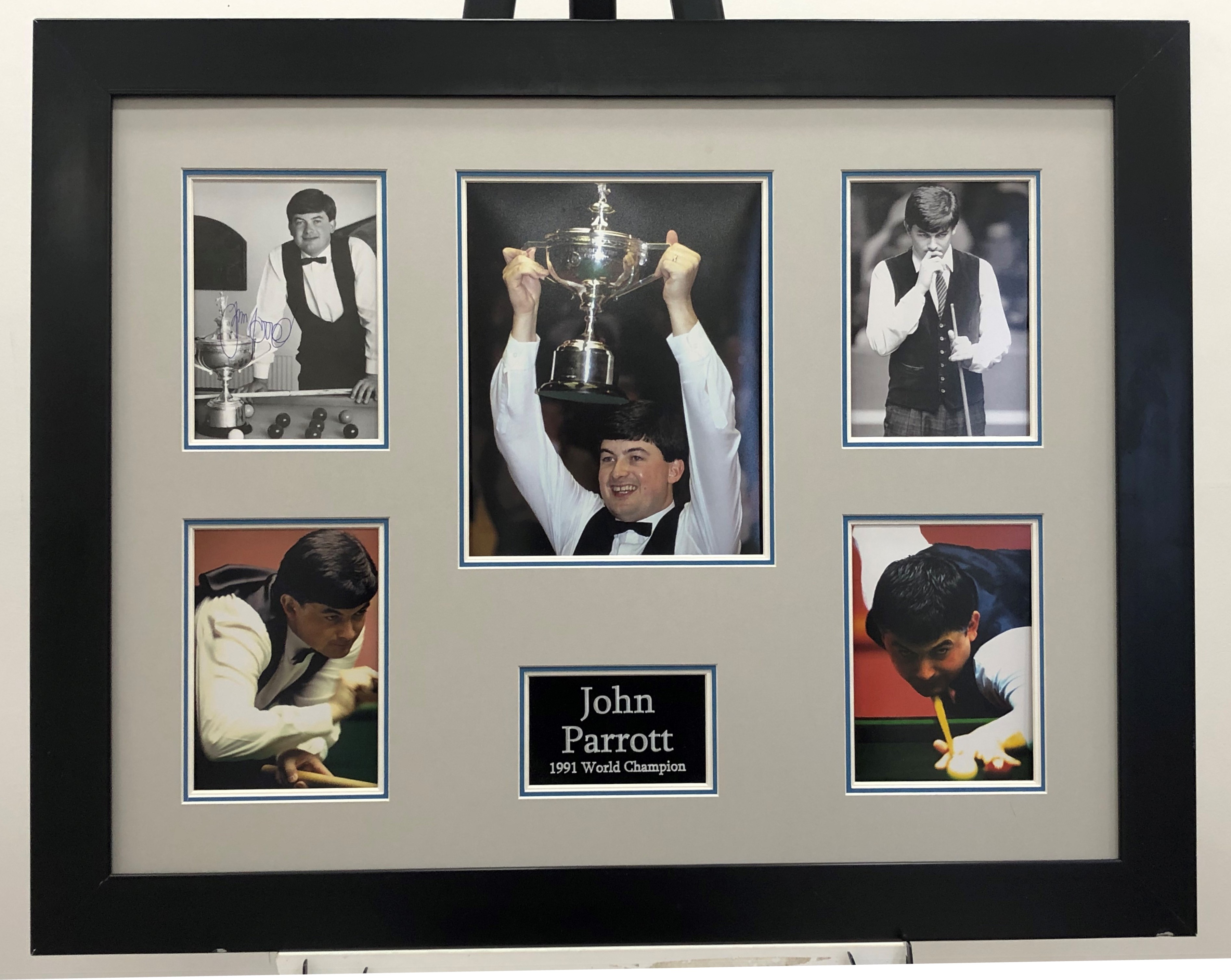 John Parrott Framed Original Signature Presentation.