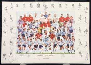 England Legends Original Signed Print