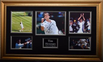 Tim Henman Original Signature Presentation.