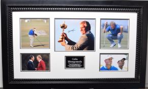 Colin Montgomerie Original Signature Presentation.