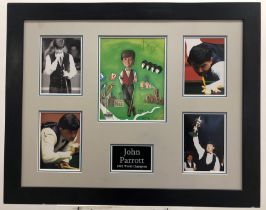 John Parrot Framed Original Signature Presentation