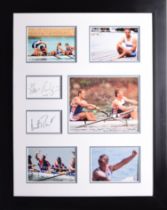 Steve Redgrave & Matthew Pinsent Framed Original Signature Presentation