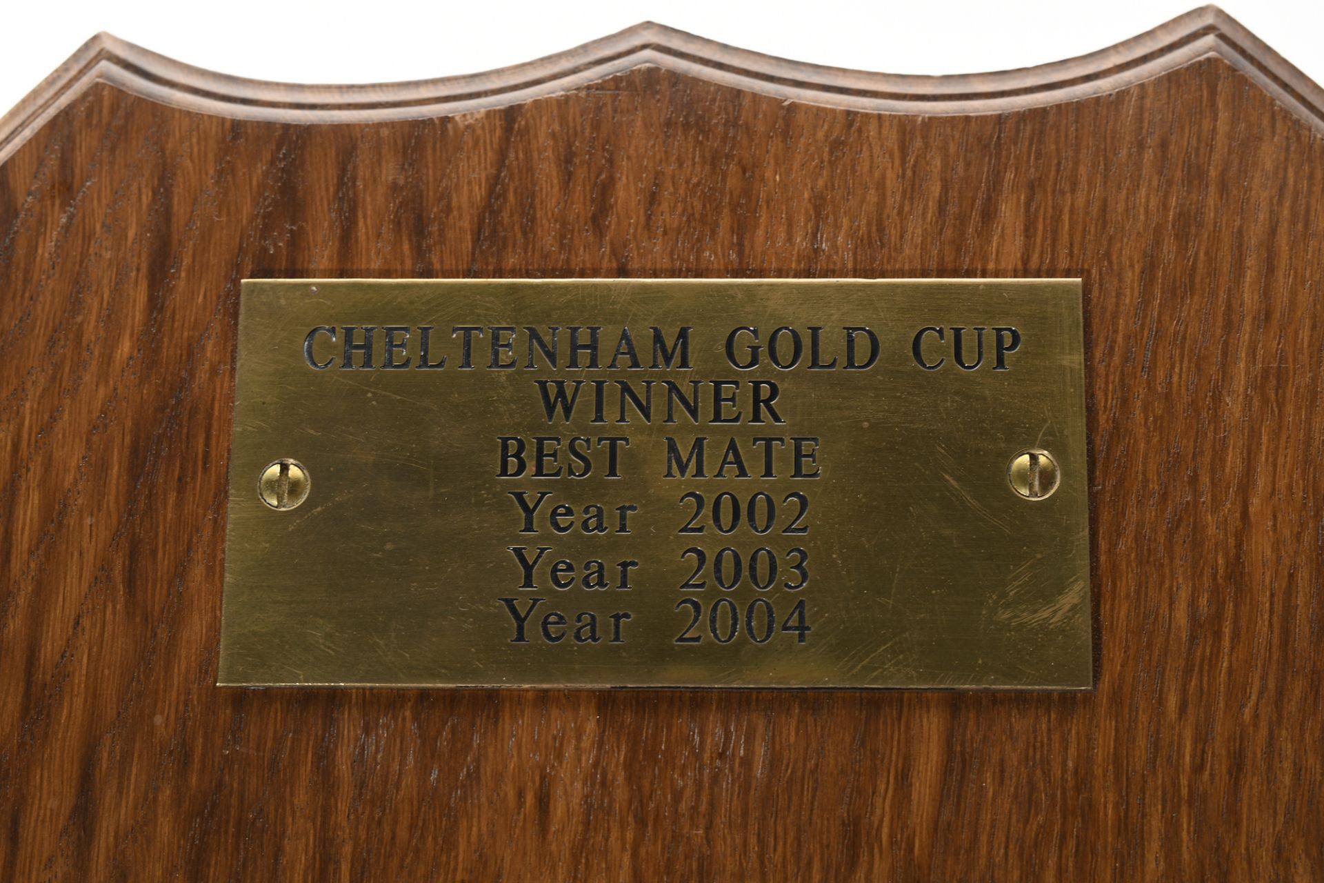 Cheltenham Best Mate Racing Plate. From The Lester Piggott Collection. - Image 2 of 3