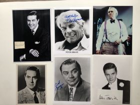 Tyrone Power, Peter Graves, Ernest Borgnine & More Original Signatures.