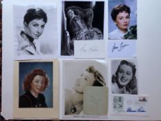 Greer Garson, Zizi Jean Marie, Margaret Lindsay, Jean Simmons, Eleanor Parker & More Signatures.