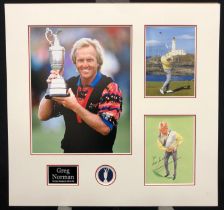 Greg Norman Original Signed Presentation