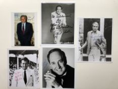 Crooners; Tony Bennett, Andy Williams, Perry Como, Neil Sedaka & Paul Anka Signed Photos.