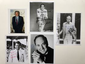 Crooners; Tony Bennett, Andy Williams, Perry Como, Neil Sedaka & Paul Anka Signed Photos.