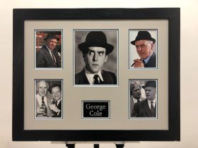 George Cole Framed Original Signature Presentation