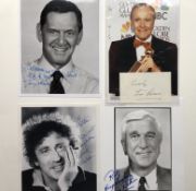 George Burns, Jack Lemmon, Gene Wilder, Leslie Neilson & Tony Randall Signatures