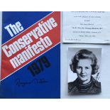 Margaret Thatcher Original Signatures.