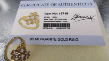Semi Precious 9ct Gold Morganite Ring