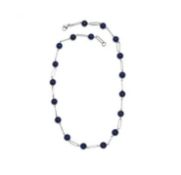 New! Lapis Lazuli Necklace (Size - 20) in Stainless Steel