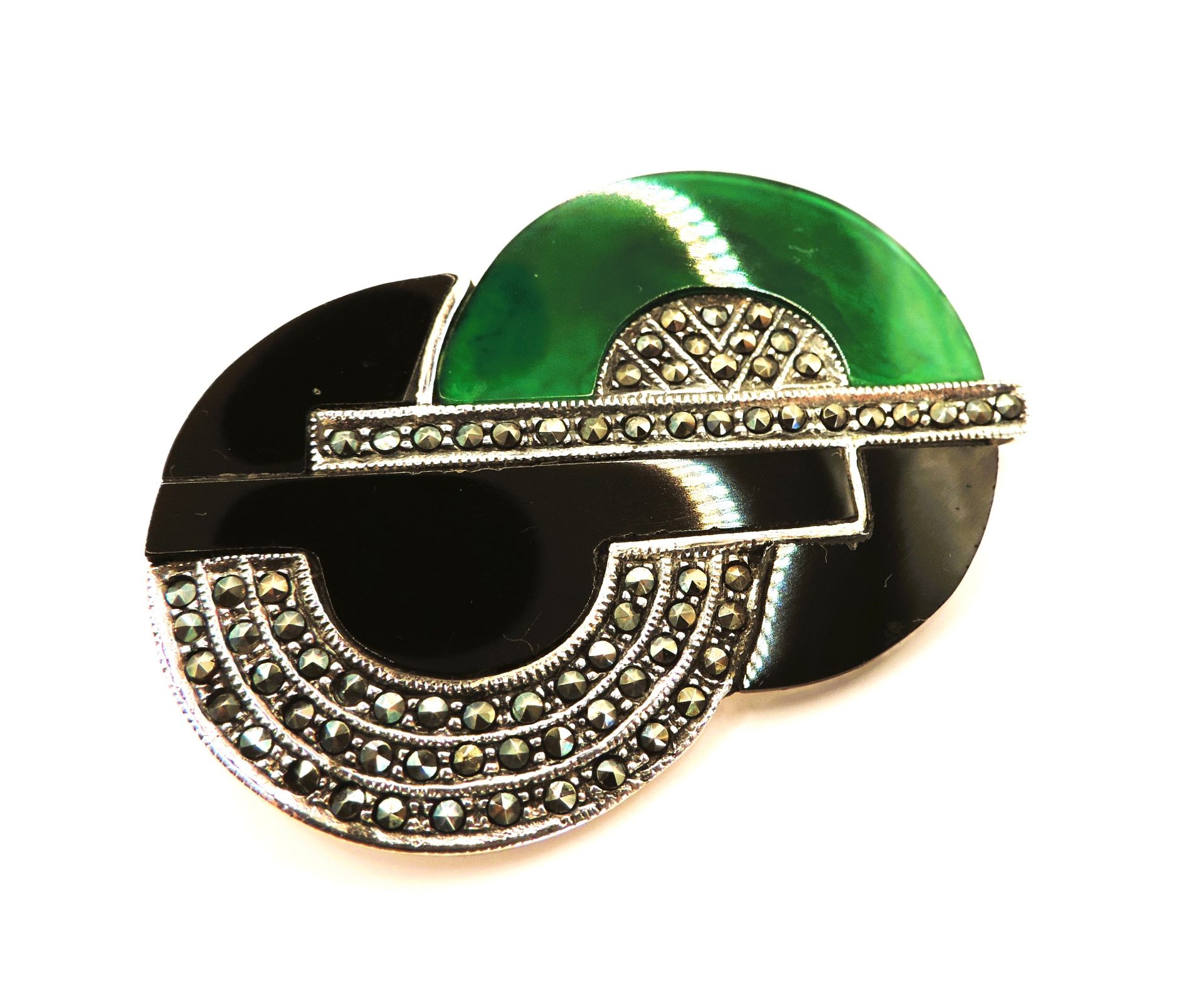 Art Deco Sterling Silver Brooch - Image 2 of 5