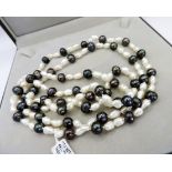 48 inch Opera Length Cultured Pearl Necklace New with Gift Pouch