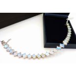 Sterling Silver 25CT Natural Moonstone Bracelet New with Gift Box