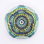 Vintage Whitefriars Millefiori Paperweight Facet Cut c.1978