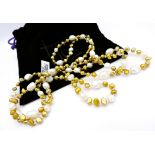 48 inch Opera Length Cultured Pearl Necklace New with Gift Pouch