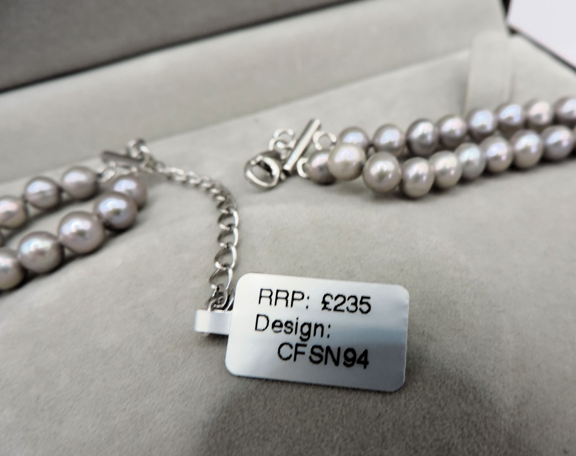 Cultured Pearl Necklace Silver Clasp New with Gift Box RRP £235 - Image 4 of 5