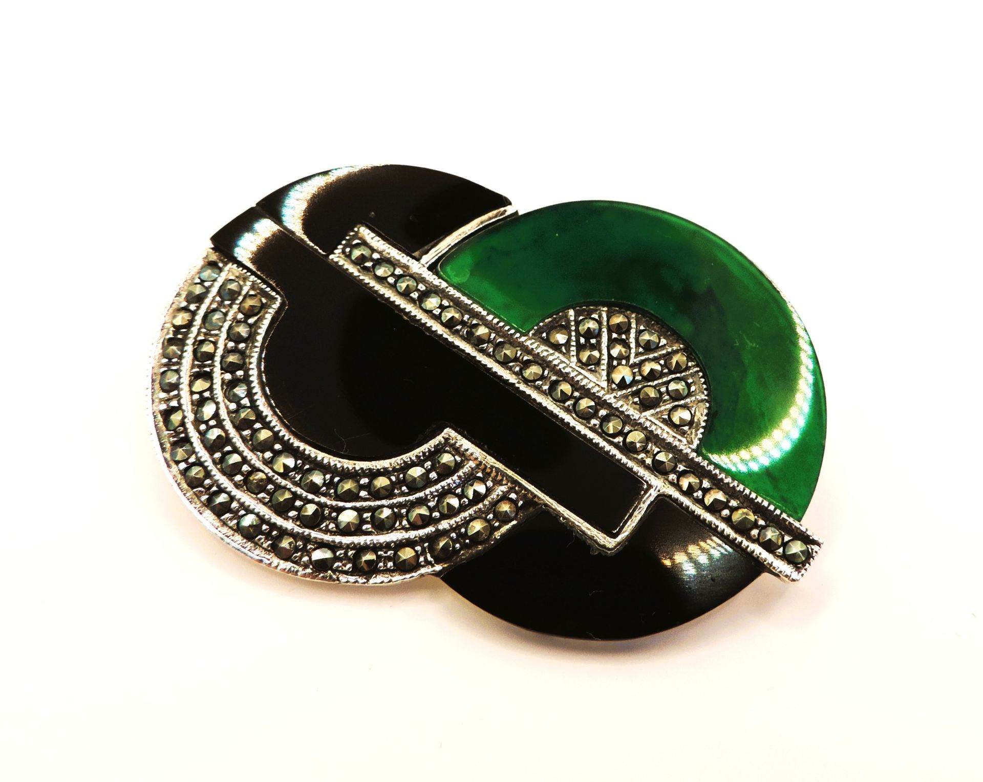 Art Deco Sterling Silver Brooch - Image 3 of 5