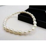 7mm Baroque Cultured Pearl Expandable Bracelet New with Gift Pouch