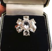 Sterling Silver 2.7CT Moissanite Ring New With Gift Box