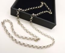 Sterling Silver 18 inch Belcher Chain New with Gift Pouch