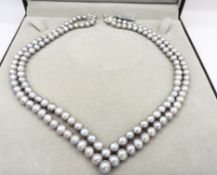 Cultured Pearl Necklace Silver Clasp New with Gift Box RRP £235