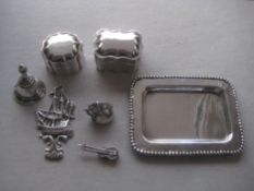 A Group of Dutch Silver Miniatures