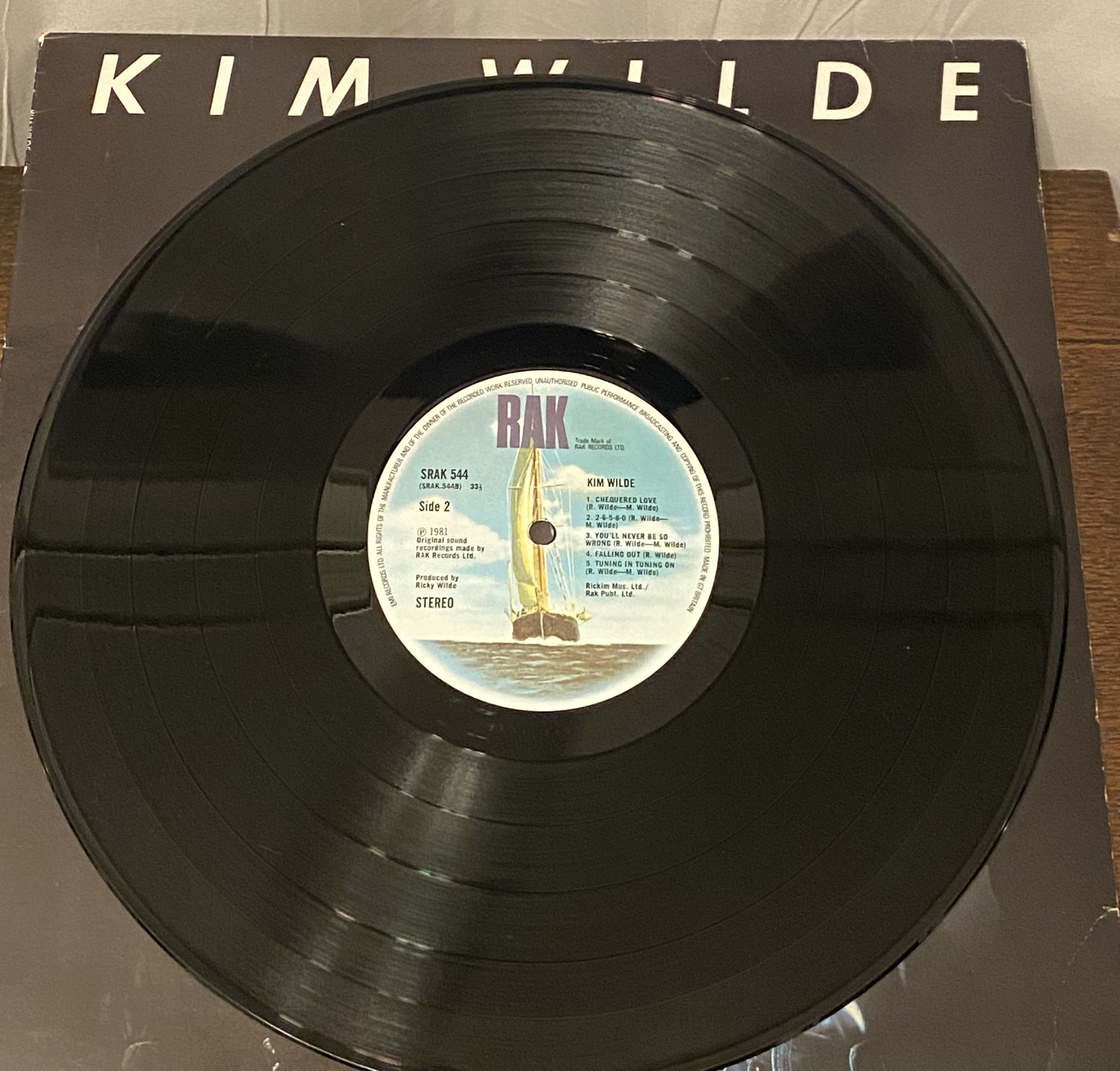 Kim Wilde Signed LP - Alan Partridge LP - The Firm LP. - Image 5 of 20