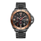 Mann Egerton Hand Assembled Time Guarder Black Watch - Free Delivery & 5 Year Warranty