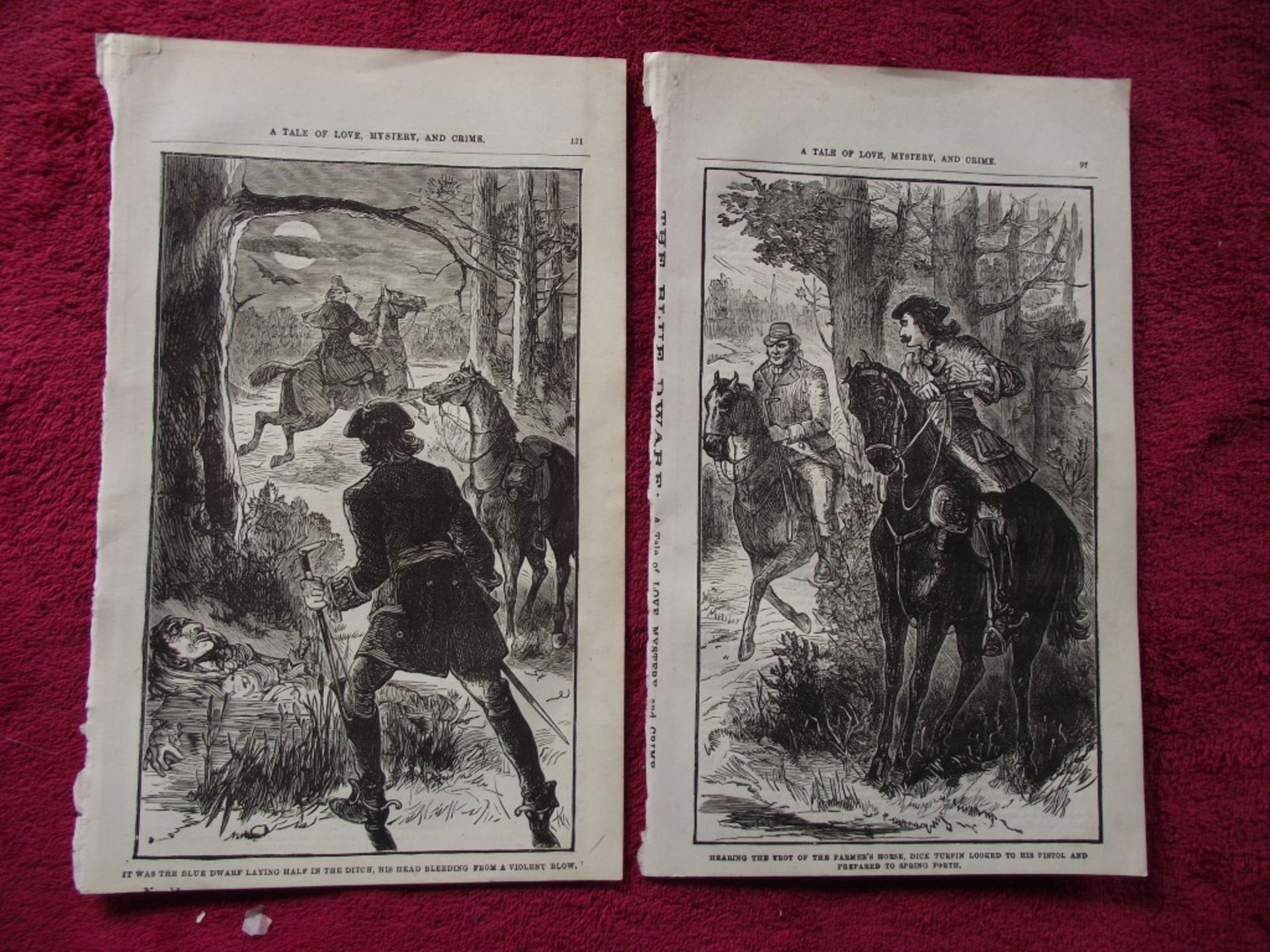 16 x Lithographic Prints From The Blue Dwarf - Percy B. St John - + 14 Prints - Circa 1880's - Image 28 of 39