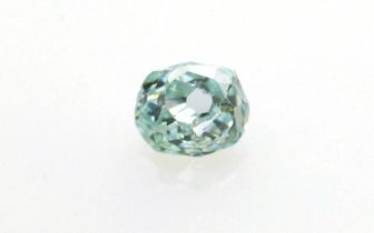 1 Pcs Diamond - 0.05Ct - Old Mine - Fancy Light Bluish Green - GIA Certified