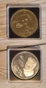 Elvis Presley Pair of Gold and Silver Coins